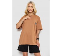 Костюм жіночий повсякденний, колір темно-бежевий, 241R5004-1