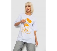 Футболка жіноча з принтом, колір білий, 244R1023