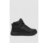 Кросівки жіночі зимові на хутрі, колір чорний, 248RAD300