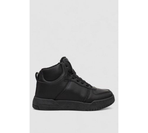 Кросівки жіночі зимові на хутрі, колір чорний, 248RAD300