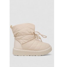 Дутики жіночі зимові на хутрі, колір бежевий, 248RFM100