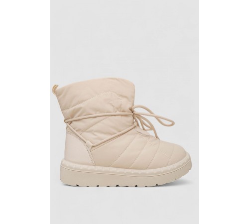 Дутики жіночі зимові на хутрі, колір бежевий, 248RFM100