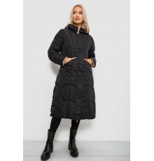 Куртка жіноча двостороння зимова, колір чорний, 244R24115