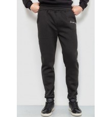 Спорт чоловічі штани на флісі, колір чорний, 238R56910