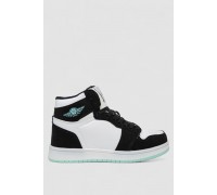 Кросівки жіночі зимові на хутрі, колір біло-чорний, 248RHB470-5