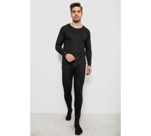Термобелье мужское, цвет черный, 241R0107