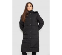 Куртка женская удлиненная батал, цвет черный, 207R006-1