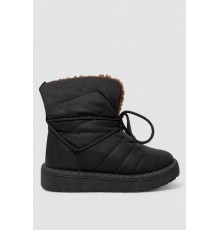 Дутики жіночі зимові на хутрі, колір чорно-коричневий, 248RFM500