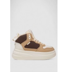 Кросівки жіночі зимові на хутрі, колір бежево-коричневий, 248RLM50 Кросівки жіночі зимові на хутрі, колір бежево-коричневий, 248RLM50