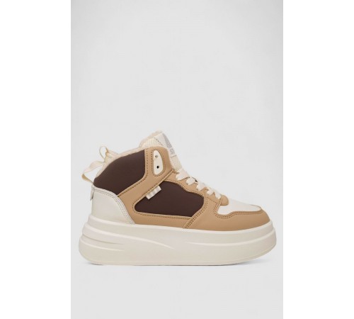 Кросівки жіночі зимові на хутрі, колір бежево-коричневий, 248RLM50