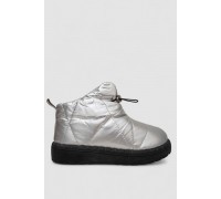 Дутики жіночі зимові на хутрі, колір сріблясто-чорний, 248RFM400