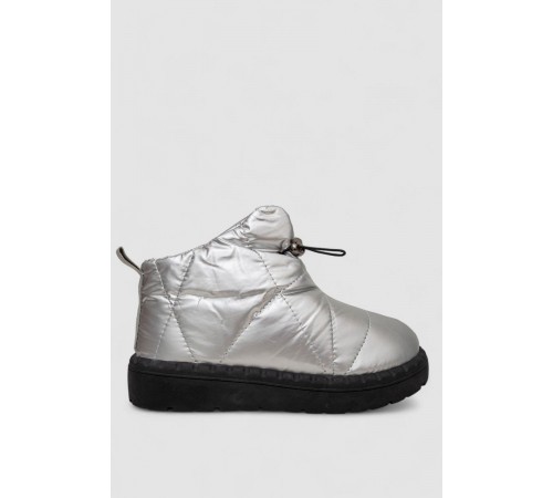 Дутики жіночі зимові на хутрі, колір сріблясто-чорний, 248RFM400