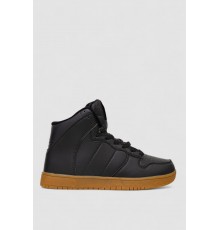 Кросівки чоловічі зимові на хутрі, колір чорно-бежевий, 248RH1050-7