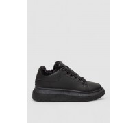 Кросівки жіночі зимові на хутрі, колір чорний, 248RA2256