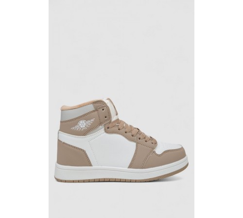 Кросівки жіночі зимові на хутрі, колір біло-бежевий, 248RHB470-17