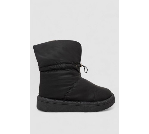 Дутики жіночі зимові на хутрі, колір чорно-коричневий, 248RFM200