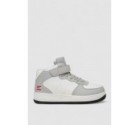 Кроссовки мужские зимние на меху, цвет бело-серый, 248RCX630