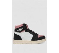 Кросівки жіночі зимові на хутрі, колір біло-пудровий, 248RHB470-21