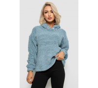 Худі жіночий однотонний з капюшоном, колір блакитний, 257R14