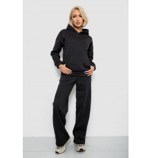Спортивний костюм жіночий на флісі, колір чорний, 257R87