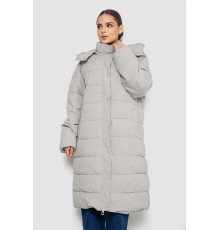 Куртка жіноча подовжена батал, колір світло-оливковий, 207R006-1