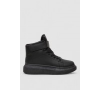 Кросівки жіночі зимові на хутрі, колір чорний, 248RA2252