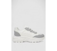 Кроссовки женские, цвет бело-серый, 248RA90