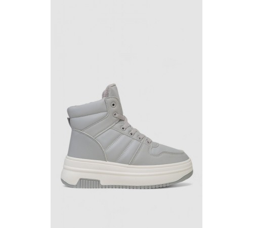 Кросівки жіночі зимові на хутрі, колір сірий, 248RAM022