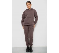 Спортивний костюм жіночий на флісі, колір світло-коричневий, 257R85