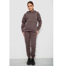 Спортивний костюм жіночий на флісі, колір світло-коричневий, 257R85