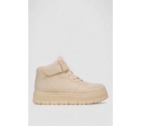 Кроссовки женские зимние на меху, цвет бежевый, 248RMB05