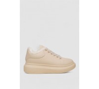 Кроссовки женские зимние на меху, цвет бежевый, 248RA2256