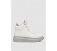 Кроссовки женские зимние на меху, цвет бело-серый, 248RA2254