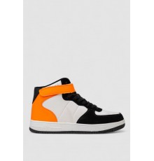 Кросівки чоловічі зимові на хутрі, колір біло-помаранчевий, 248RH1020