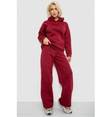 Спортивний костюм жіночий на флісі, колір бордовий, 257R87