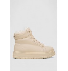 Кросівки жіночі зимові на хутрі, колір бежевий, 248RMB01