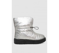 Дутики жіночі зимові на хутрі, колір сріблясто-чорний, 248RFM300