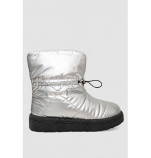 Дутики жіночі зимові на хутрі, колір сріблясто-чорний, 248RFM300