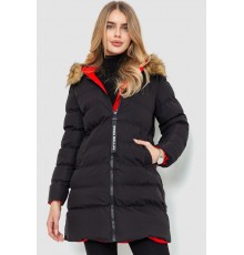 Куртка жіноча двостороння, колір чорно-червоний, 129R818-555