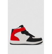 Кросівки чоловічі зимові на хутрі, колір біло-червоний, 248RH1020