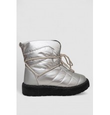 Дутики жіночі зимові на хутрі, колір сріблясто-чорний, 248RFM100