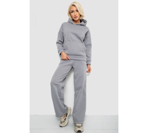 Спортивний костюм жіночий на флісі, колір сірий, 257R87