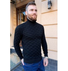 Свитер мужской, цвет черный, 161R602