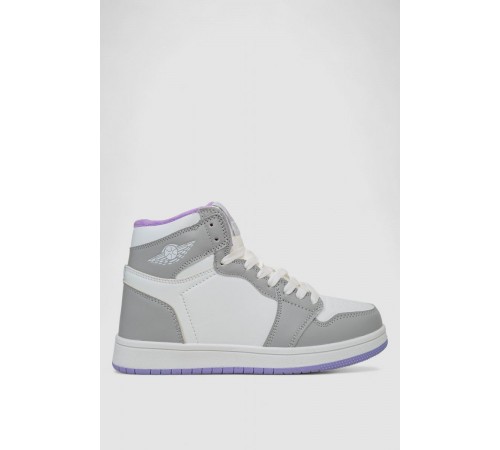 Кросівки жіночі зимові на хутрі, колір біло-бузковий, 248RHB470