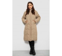 Куртка женская двусторонняя зимняя, цвет бежевый, 244R24115