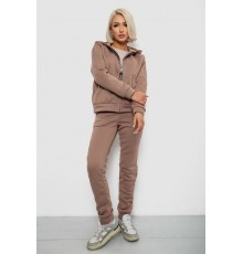 Спортивний костюм жіночий на флісі, колір мокко, 257R86