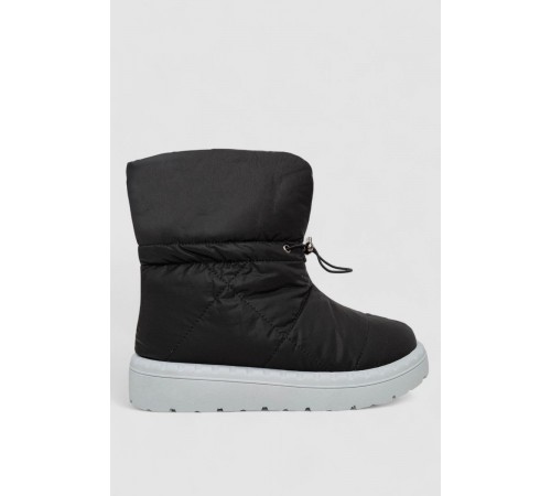 Дутики жіночі зимові на хутрі, колір чорно-сірий, 248RFM300