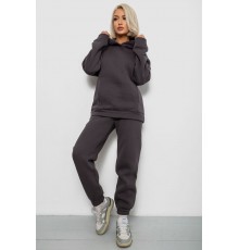 Спортивний костюм жіночий на флісі, колір темно-сірий, 247R2012