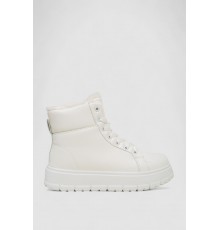 Кросівки жіночі зимові на хутрі, колір білий, 248RMB01