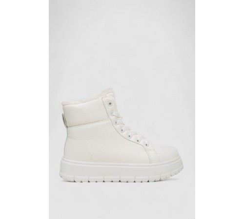 Кросівки жіночі зимові на хутрі, колір білий, 248RMB01